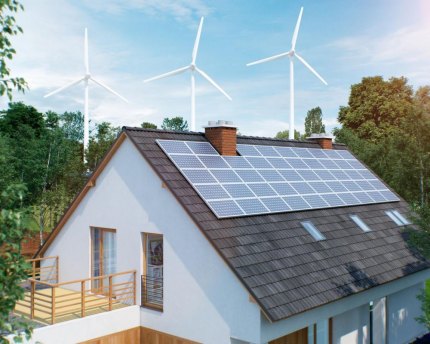 Future homes will use alternative energy sources. 
